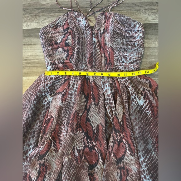 NWOT W118 by Walter Baker Daphine Dress Snake Print Red SZ XS - Picture 11 of 14